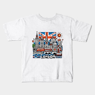 London Pop Art Kids T-Shirt